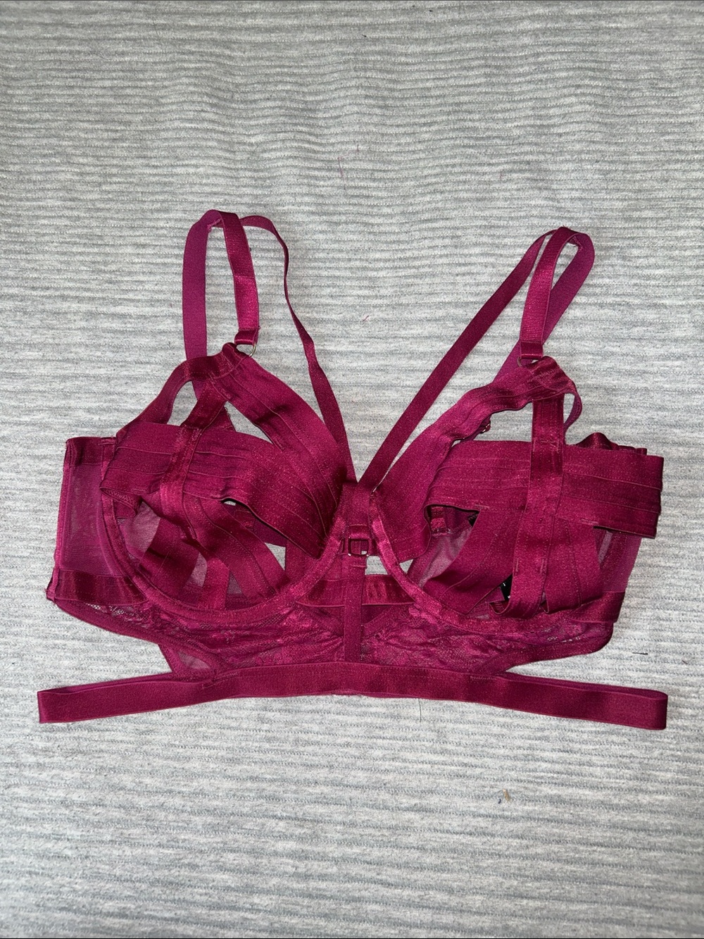 torrid Berry Strappy Cutout Bra